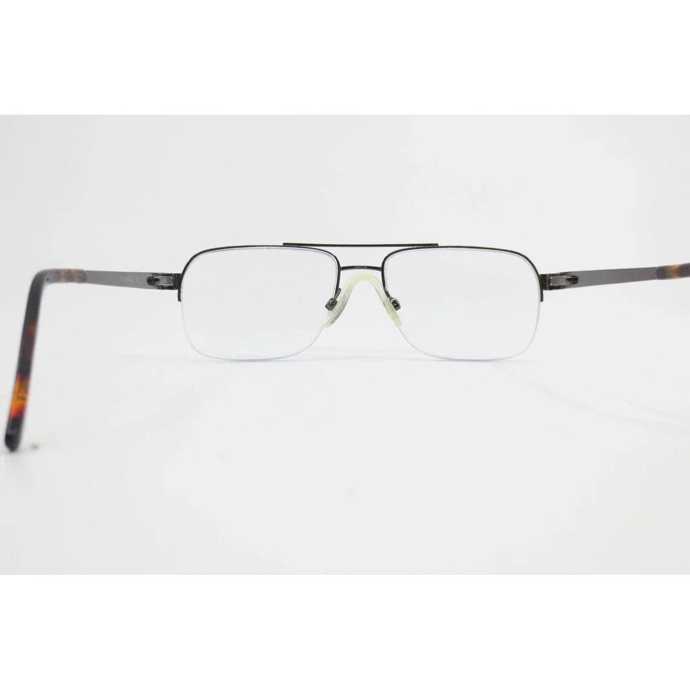Stetson 296 Zyloware Gunmetal Semi Rimless Aviator Eyeglass Frames 55-18-145 058